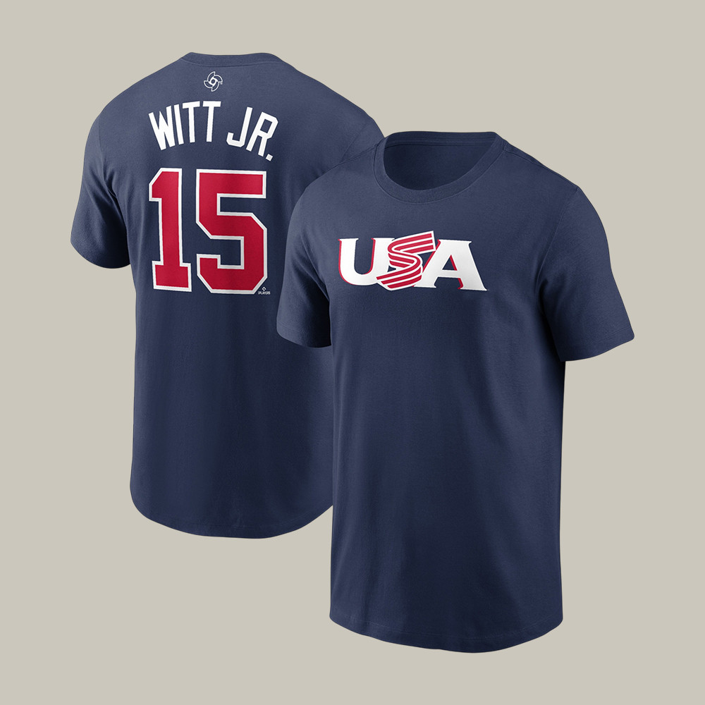 Bobby Witt Jr. USA World Baseball Classic 15 T-Shirt Baseball Clothes Game Day Gear