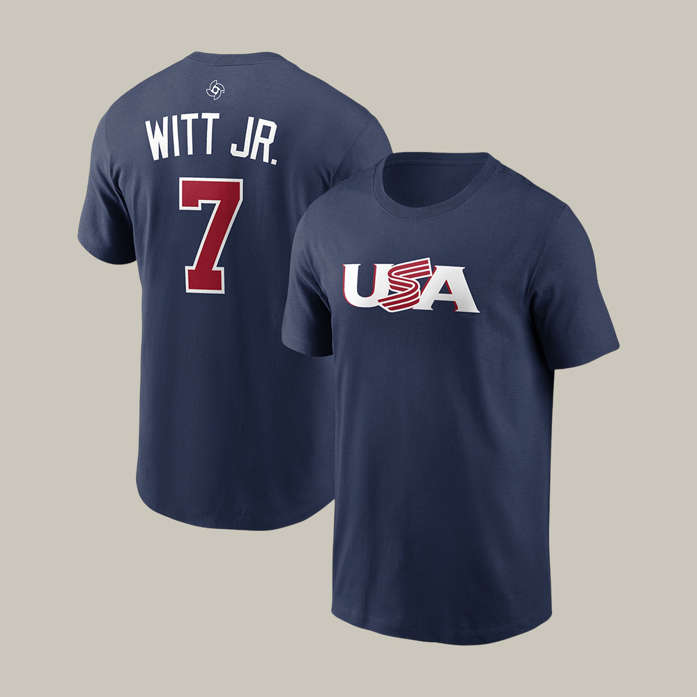 Bobby Witt Jr. USA World Baseball Classic 7 T-Shirt Game Day Merch Sport Fan Gift