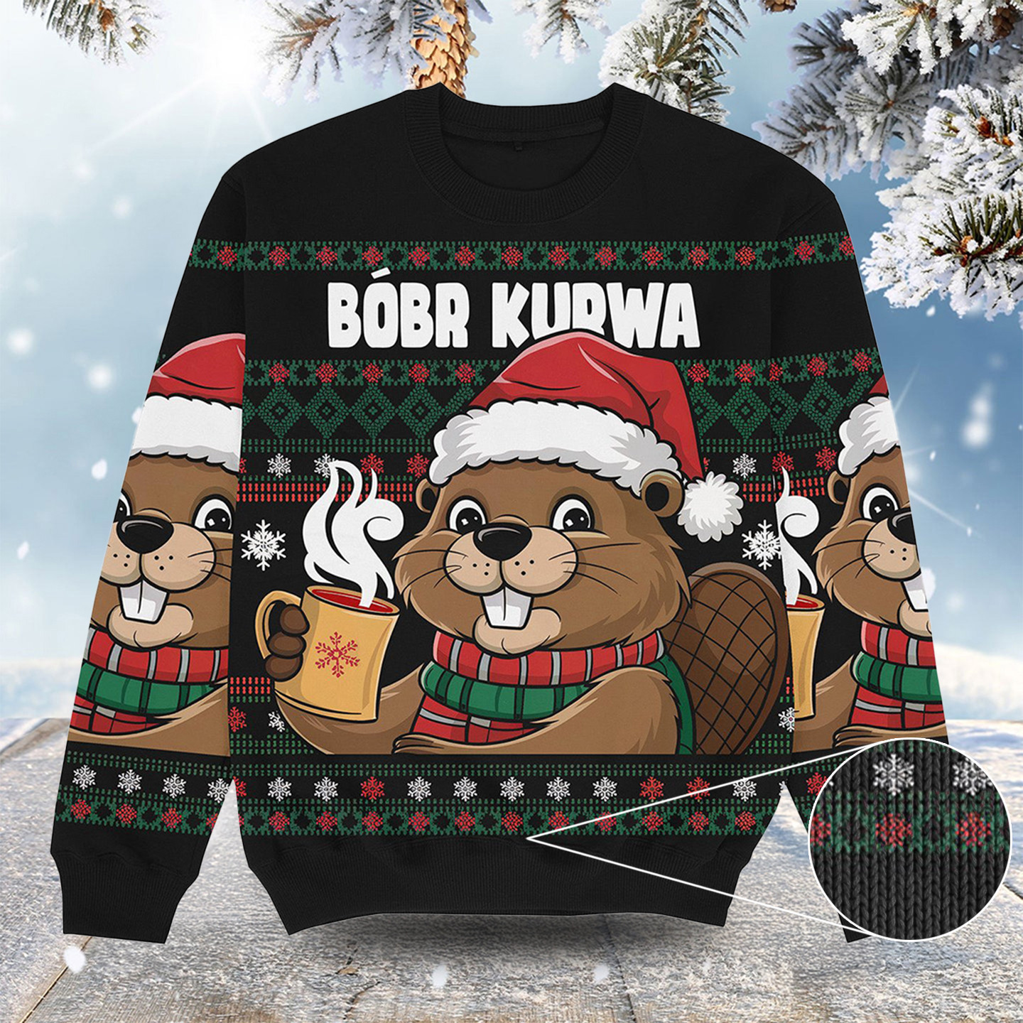 Bobr Kurwa Christmas Ugly Sweater Cute Christmas Clothing Christmas Gifts For Older Sons