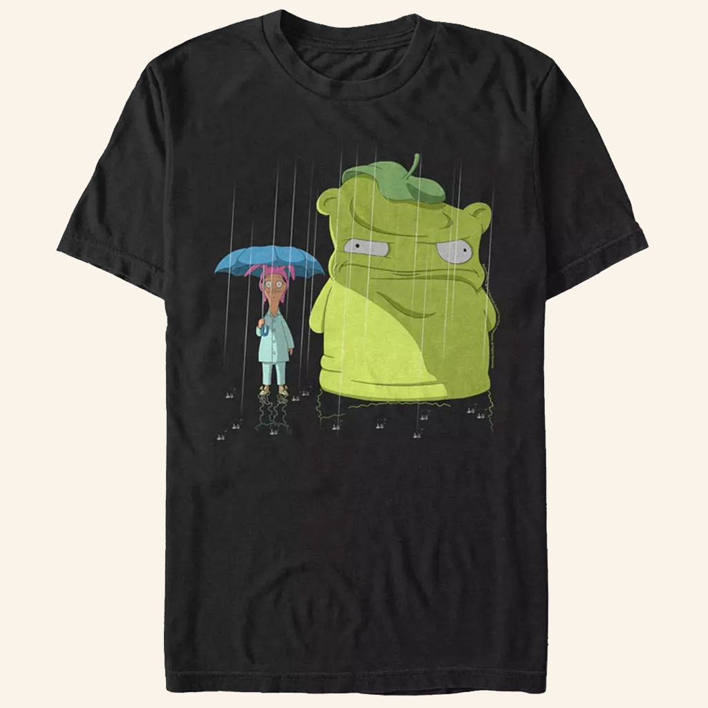 Bob's Burgers Merch Kuchi Kopi Ro T-Shirt  Louise Belcher Rainy Night Shirt Gifts For Her