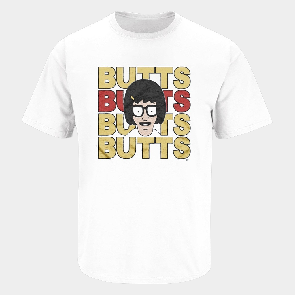 Bob's Burgers Tina Butts Repeat T-Shirt Bob's Burgers Merch Gifts Fpr Sisters