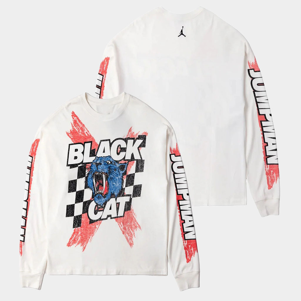 Bodega Merch M J Black Cat Long Sleeve T-Shirt Fan Apparel Birthday Ideas For Him