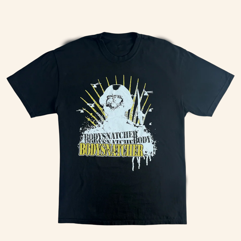 Bodysnatcher Merch Helicopter Yellow Logo T-Shirt Presents For Music Lovers Bodysnatcher Merch Helicopter Yellow Logo T-Shirt Presents For Music Lovers