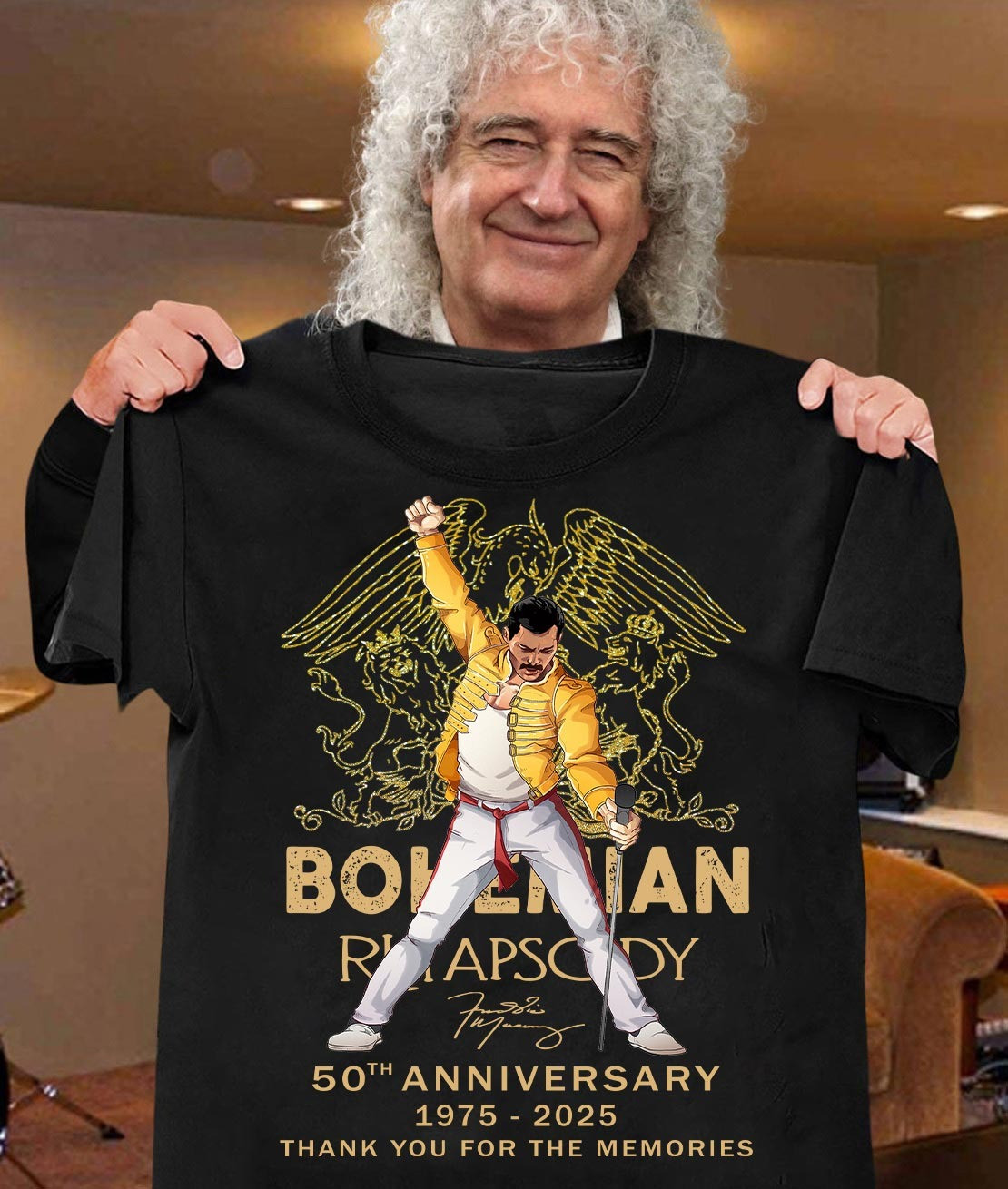 Bohemian Rhapsody Thank You For The Memories Shirt 50Th Anniversary Gifts For Fans