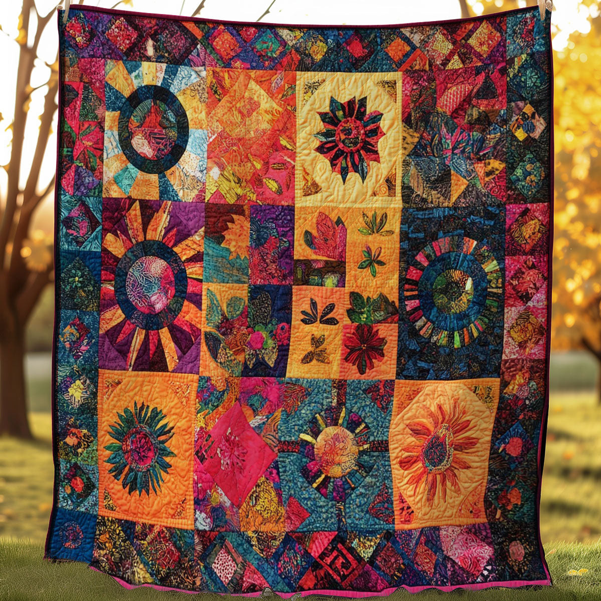 Bohemian Style Quilt Blanket Couch Blanket Great Gifts For Mom