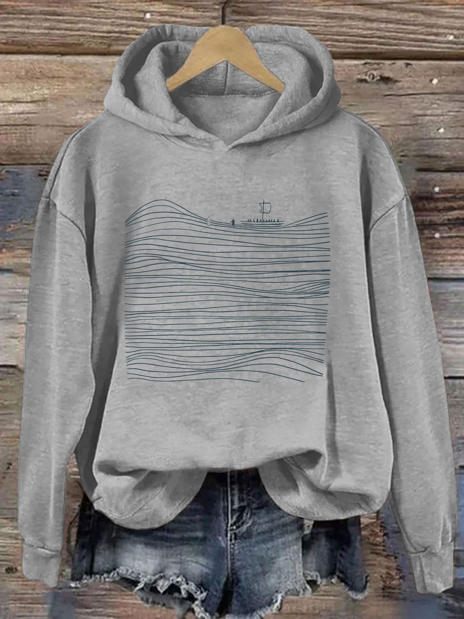 Boho Christian Graphic Hoodie Boho Style Novelty Graphic Hoodie Gifts For Sisters