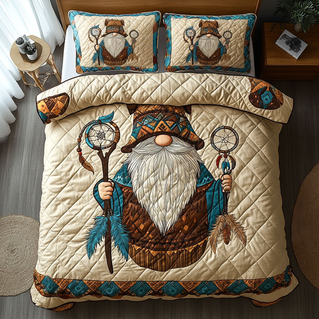 Boho Dreamcatcher Gnome Duvet Cover Set King Size Bed Set Best Gifts For Men
