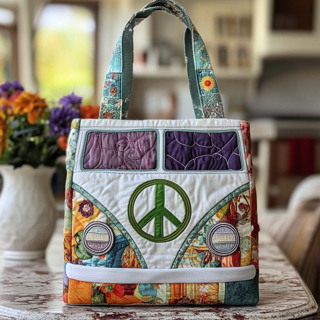 Boho Dreams Quilted Tote Bag Gifts For Hippie Mom