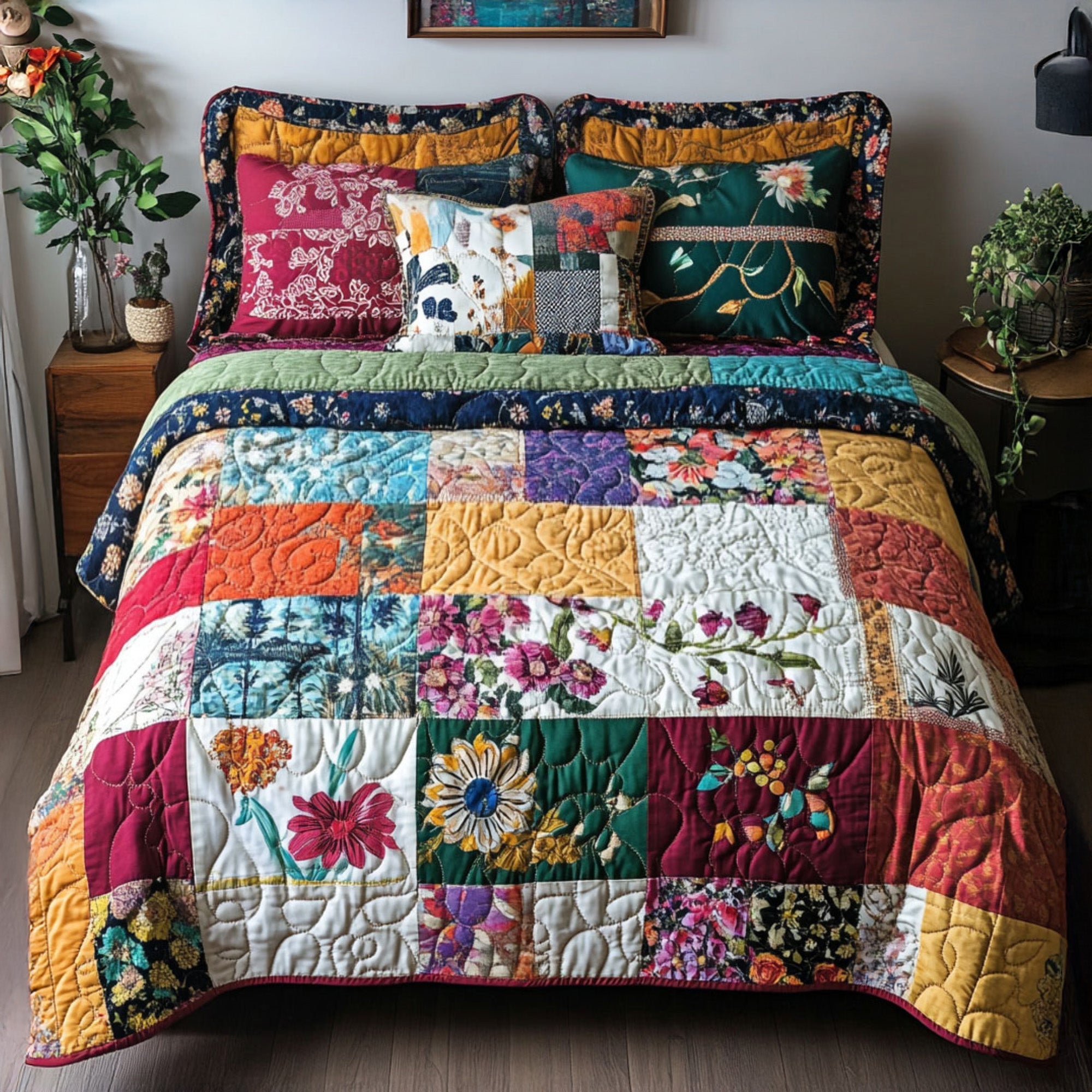 Boho Essence Quilted Bedding Set Best Comforter Sets Hippy Gifts For Her