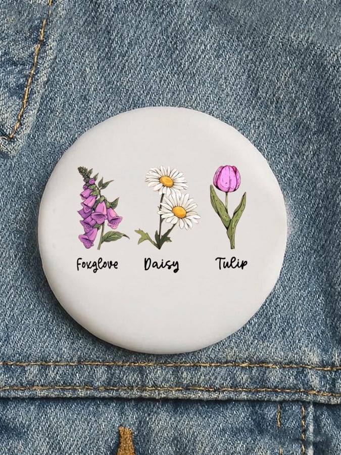 Boho Floral FDT Pin Button Minnesota Rebel Alliance Button F ICE Merch White Boho Floral FDT Pin Button Minnesota Rebel Alliance Button F ICE Merch White