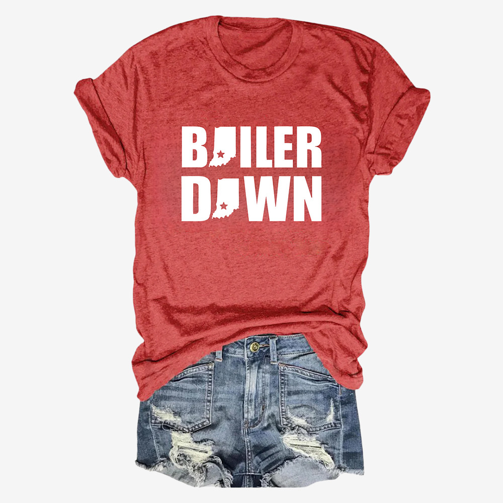 Boiler Down Indiana Hoosiers Football T-Shirt Indiana Hoosier Game Day Clothes Football Clothing Line
