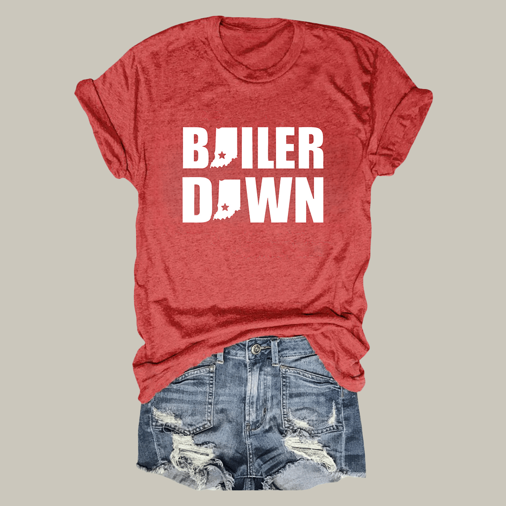 Boiler Down Indiana Hoosiers T-Shirt IU Football National Champions Clothes Fan Gift Ideas