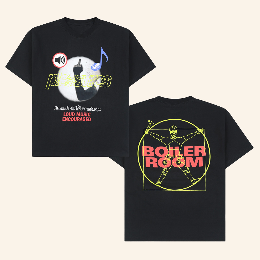 Boiler Room Merch Br X Pleasures Loud Music Black T-Shirt Gifts For Her Boiler Room Merch Br X Pleasures Loud Music Black T-Shirt Gifts For Her