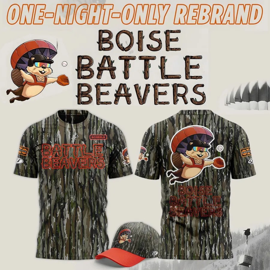 Boise Battle Beavers Camouflage T-Shirt Unique Camo Merch Gift For Sport Fans