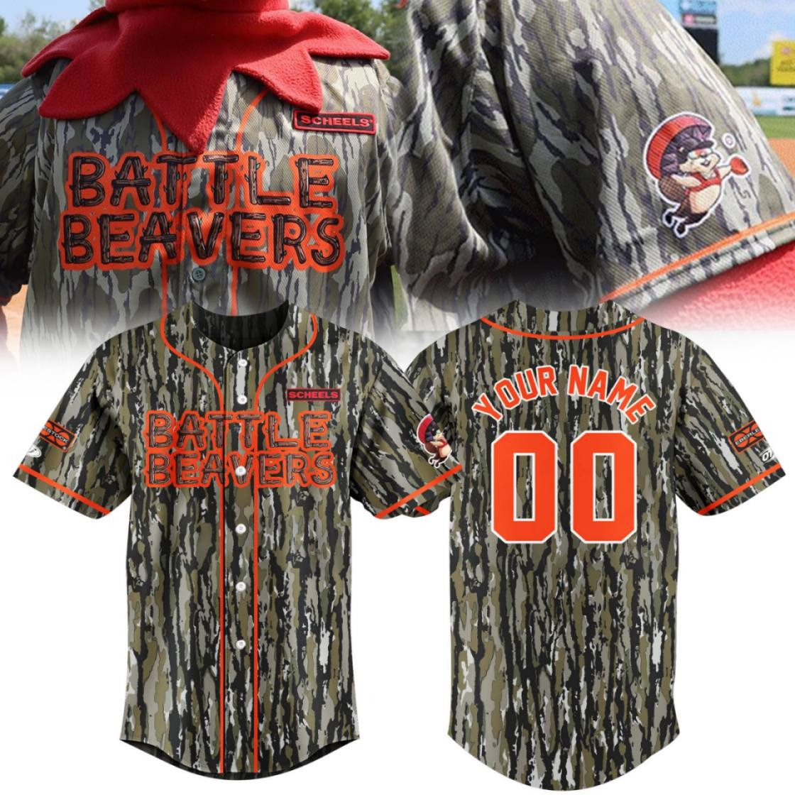 Boise Hawks Battle Camouflage Wildlife Special Baseball Jersey Presents For Baseball Fans