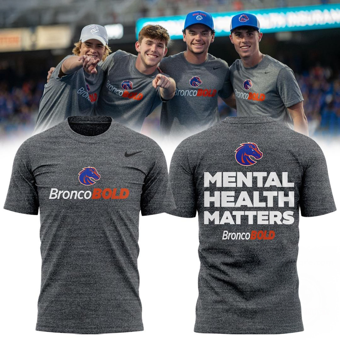 Boise State Broncos Football Mental Health Matters Shirt Best Gifts For Football Fans