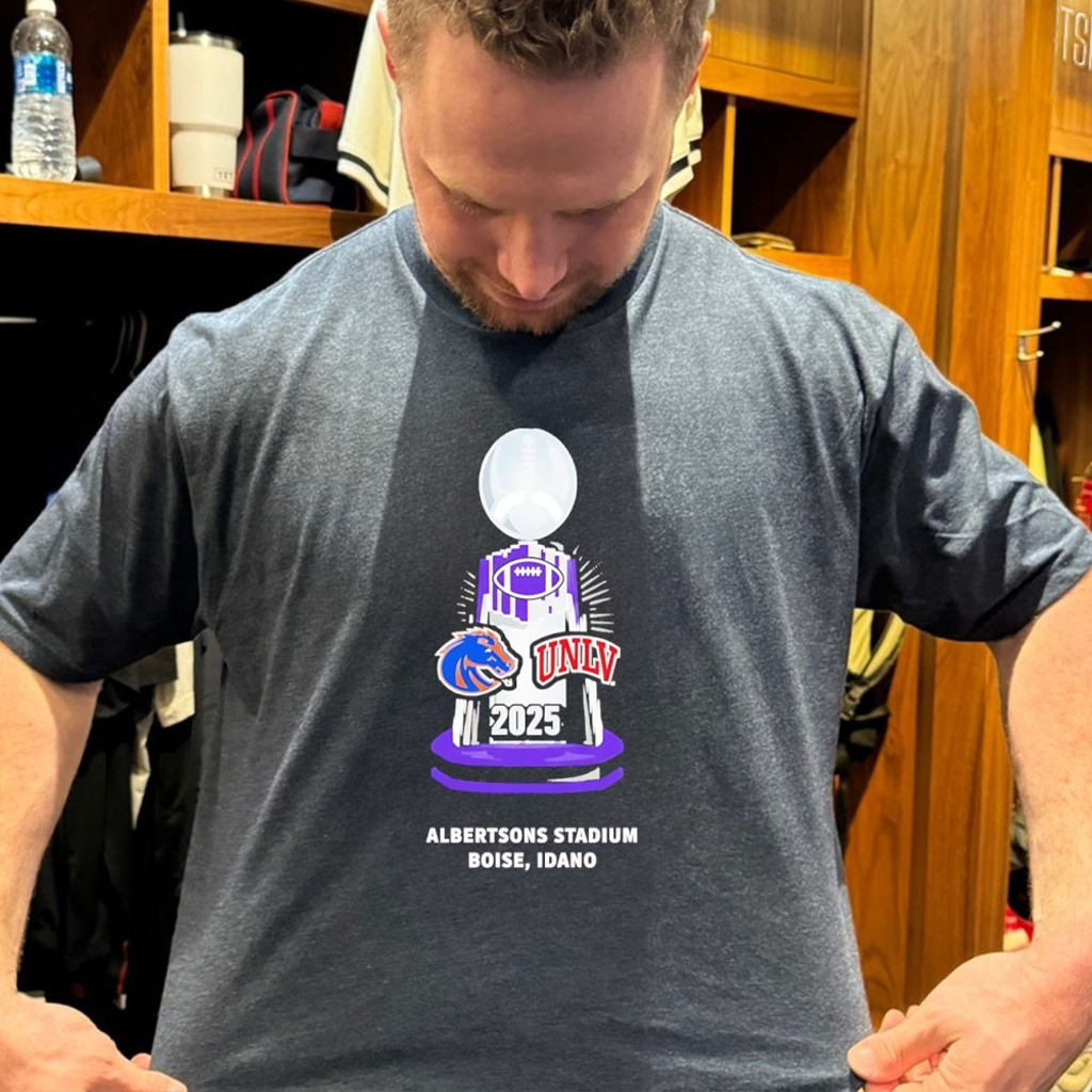 Boise State Vs Unlv 2025 Mountain West Championship Mens Trophy T Shirt