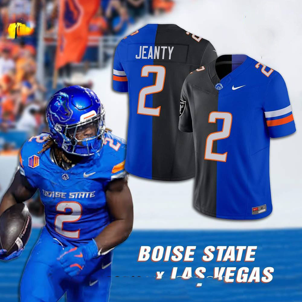 Boise State x Ashton Jeanty 2025 Football Jersey Best Gifts For Football Lovers