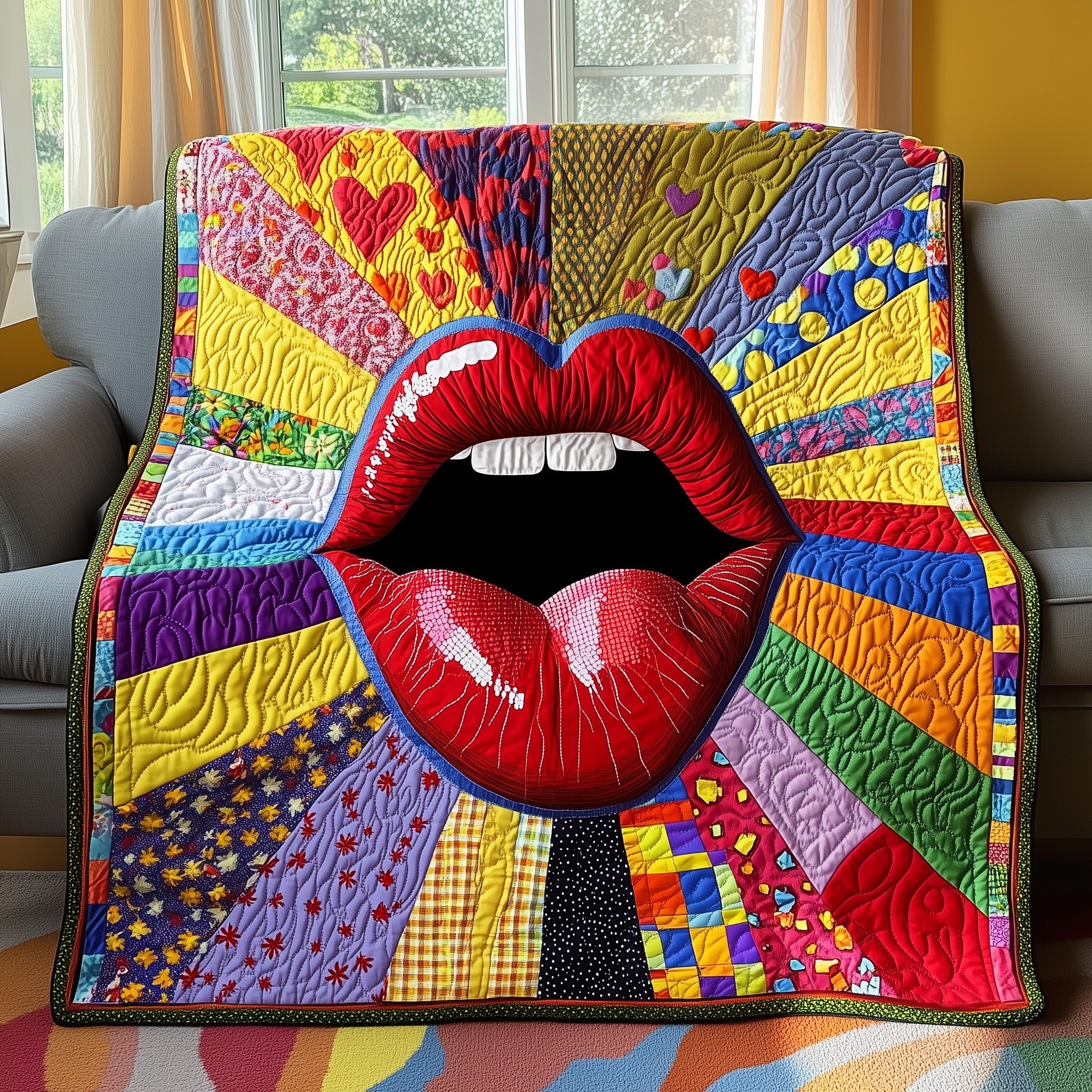 Bold And Glossy Quilted Blanket Sofa Throw BlanketChristmas Presents For Wife