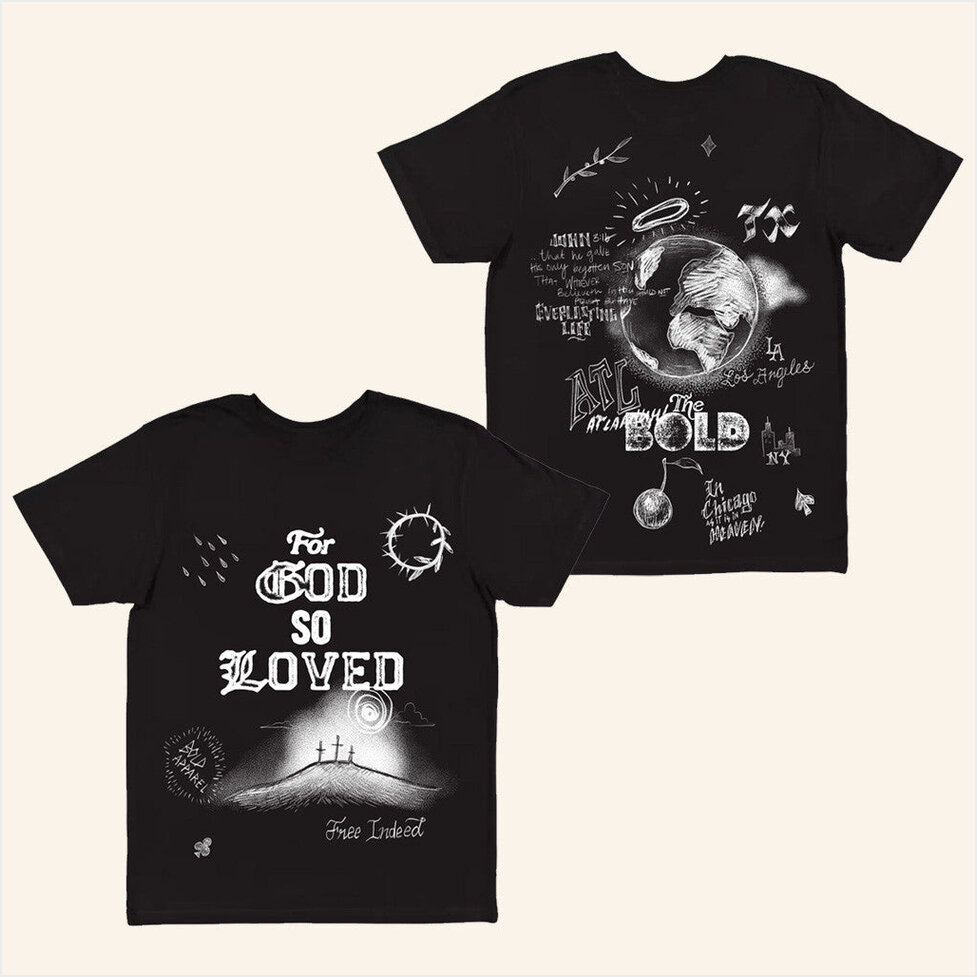 Bold Apparel Merch For God So Loved T-Shirt Best Gifts For Husband Birthday Gifts For BFF