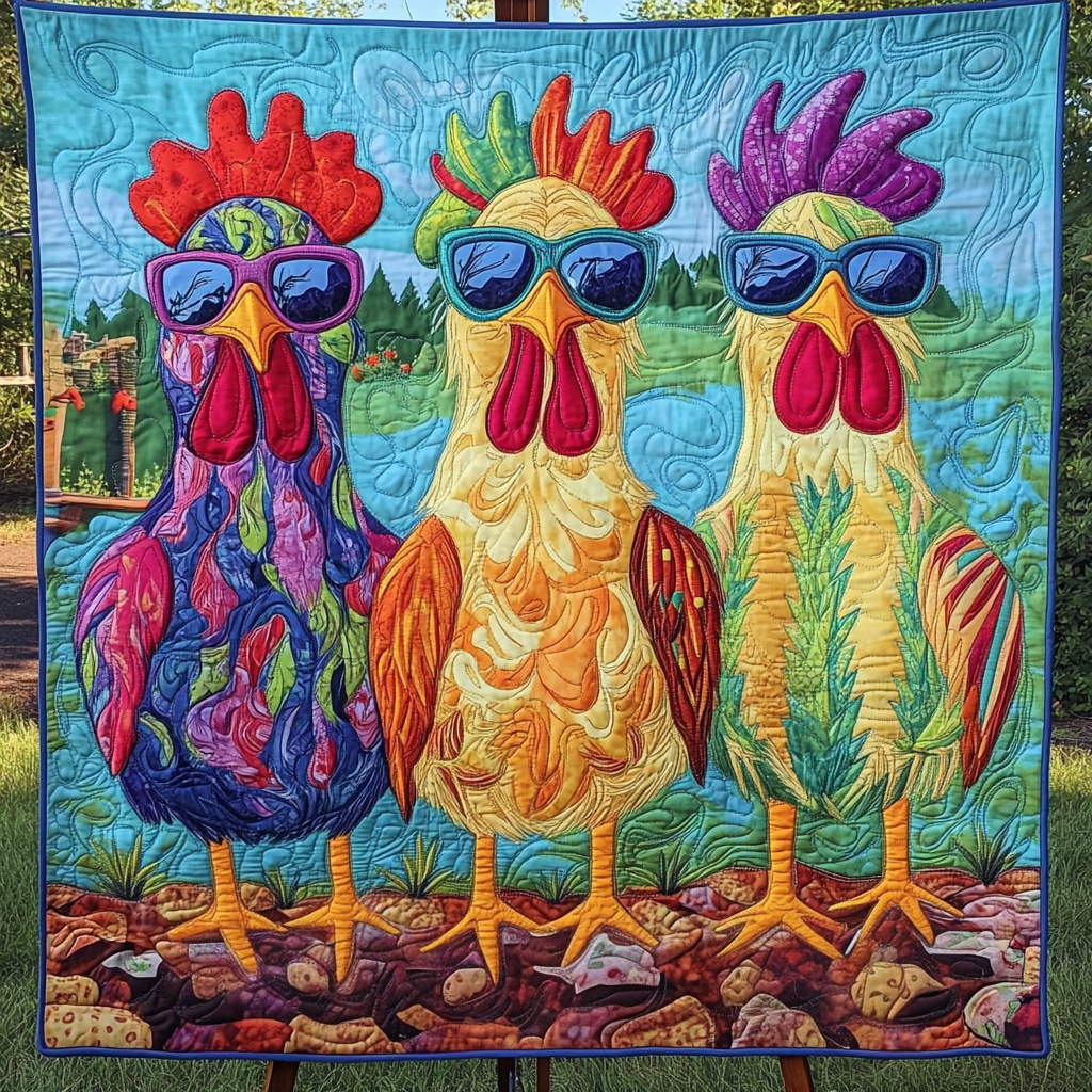 Bold Beaks Quilted Blanket Christmas Throw Blanket Melanin Black Women Gift Ideas