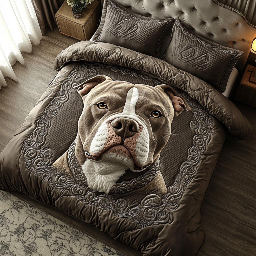 Bold Bite Quilted Bedding Set Best Comforter Sets Best Presents For Dog Lovers