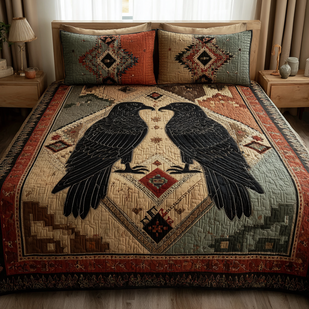 Bold Harmony Quilted Bedding Set Best Comforter Sets Native American Related Gifts