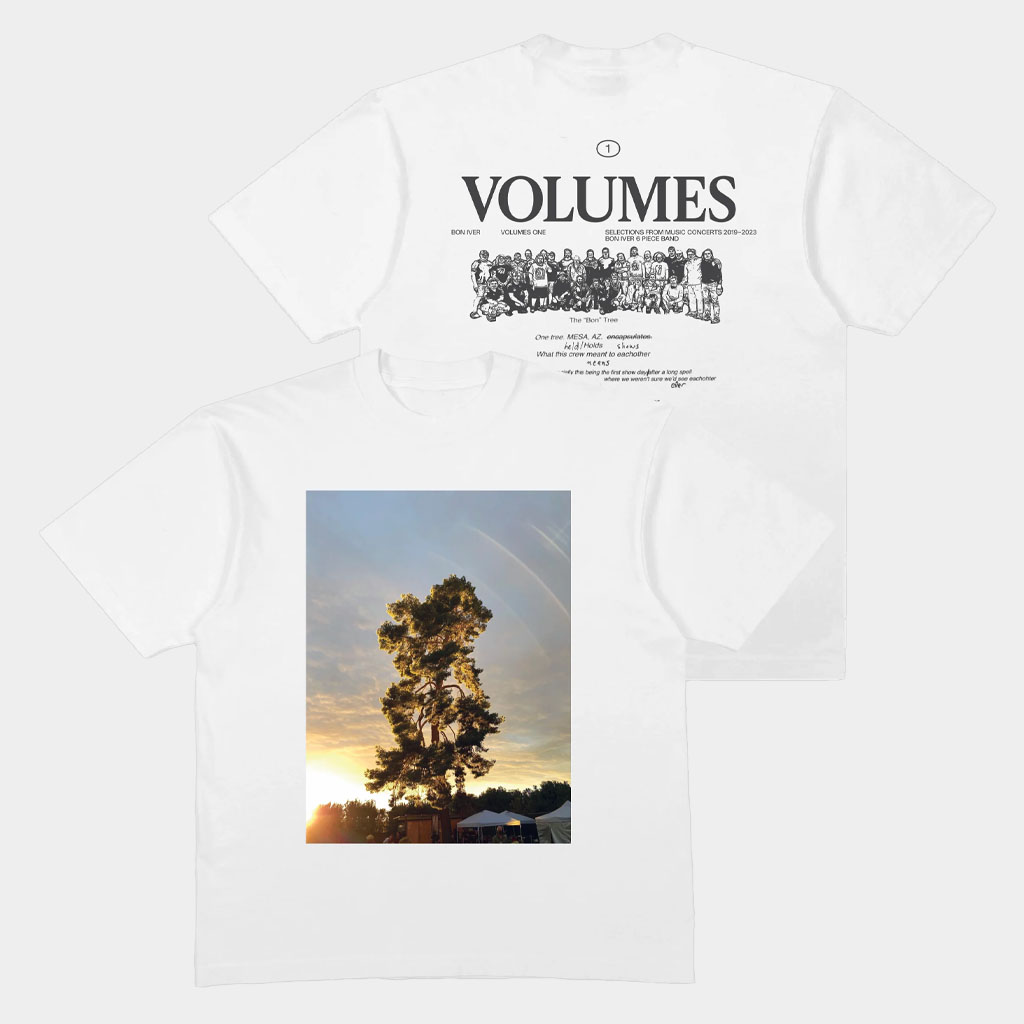 Bon Iver Merch Volumes Tree T-Shirt Cool Gifts For Music Lovers Bon Iver Merch Volumes Tree T-Shirt Cool Gifts For Music Lovers