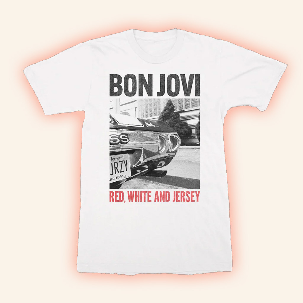 Bon Jovi Merch Forever Red White And Jersey White T-Shirt Gift Ideas For Fans Bon Jovi Merch Forever Red White And Jersey White T-Shirt Gift Ideas For Fans