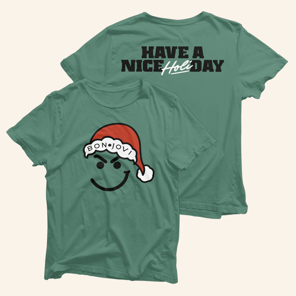 Bon Jovi Merch Have A Nice Holiday T-Shirt Christmas Presents For Him