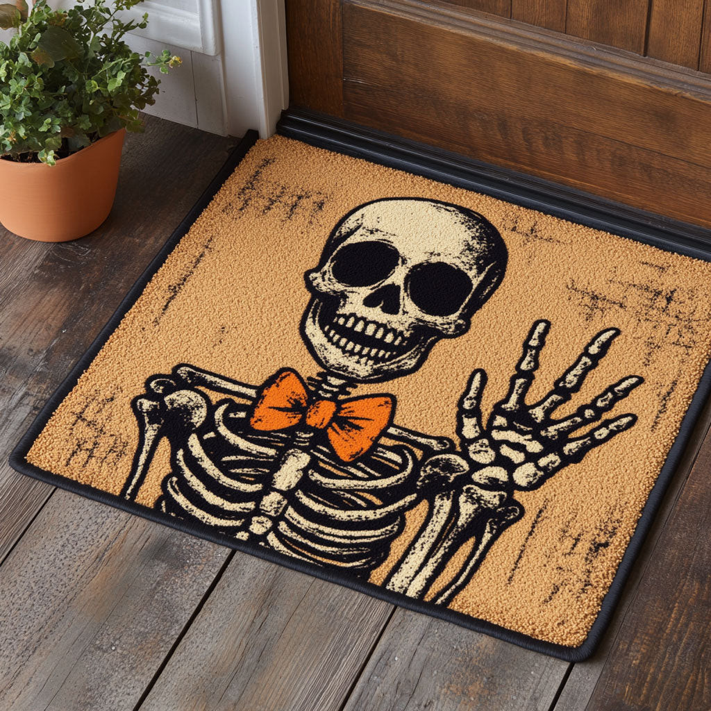Bone Wave Doormat Best Halloween Decoration Gift For Friends and Family