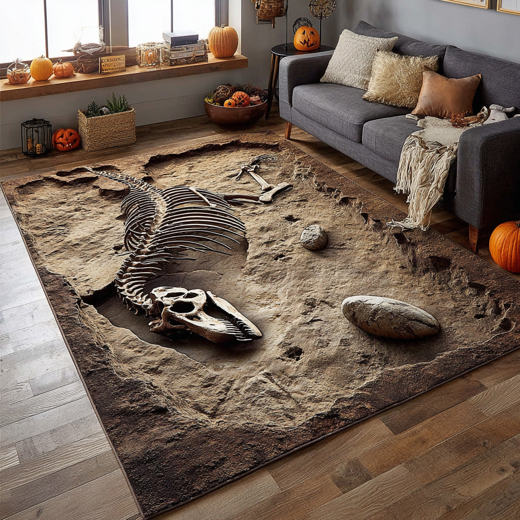 Bones Abyss Area Rug Foyer Decor Ideas Halloween Gifts For Adults