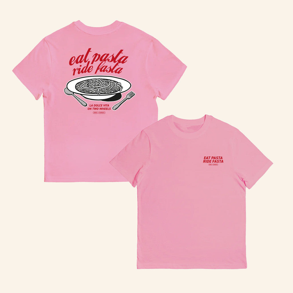 Bonk Cycling Club Merch La Dolce Vita Pink T-Shirt Gifts For Girlfriend