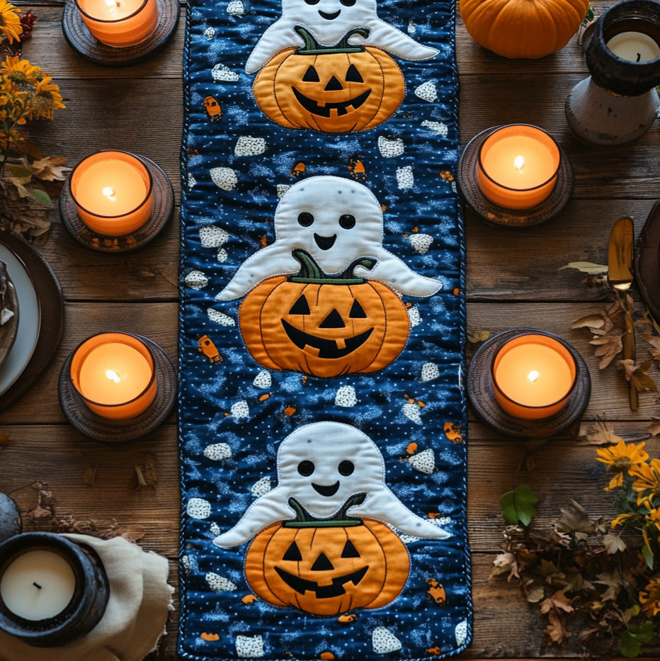 Boo Boulevard Quilted Table Runner Holiday Runners Dining Table Halloween Decor