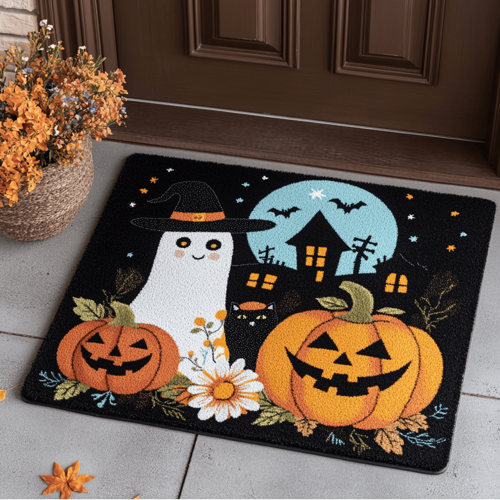 Boo-tiful Welcome Doormat Best Halloween Decoration Gift For Friends and Family