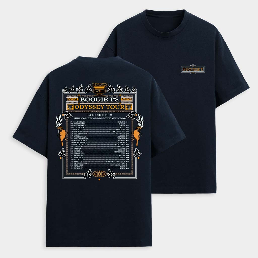 Boogie T Merch Boogie T Odyssey Tour T-Shirt Music Gift Ideas For Guys