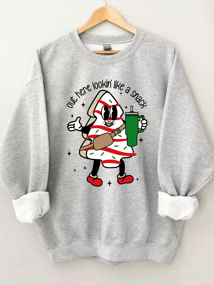 Boojee Christmas Tree Cake Sweatshirt Winter Clothing Funny Sweatshirt Gift Ideas