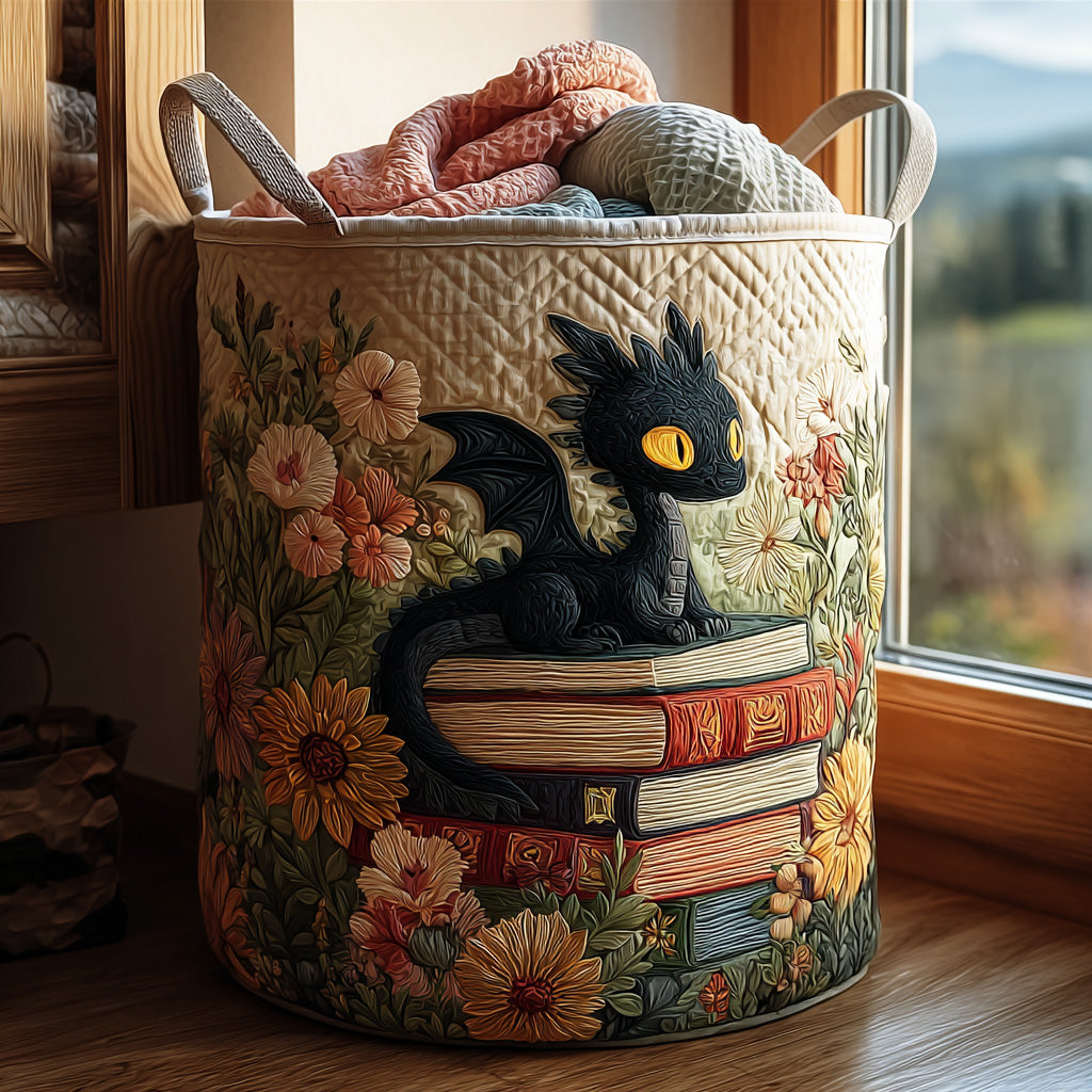 Book Guardian Quilted Laundry Basket Holiday Gift For Laundry Lovers