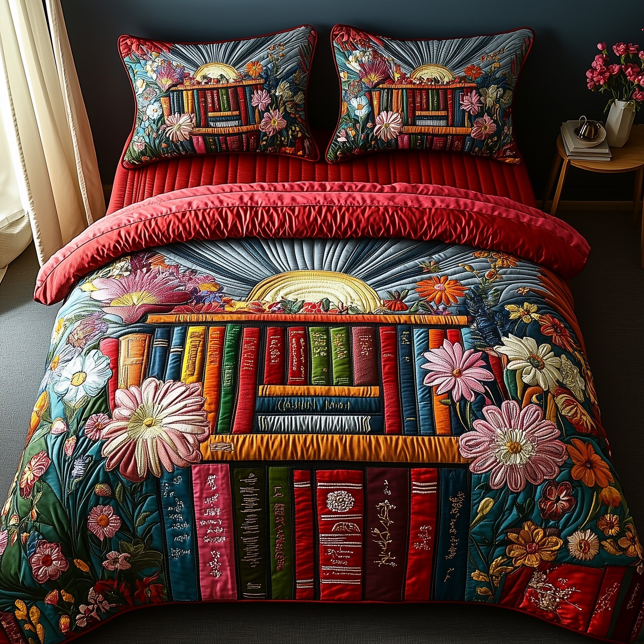 Book Haven Duvet Cover Set Classic Merch Style