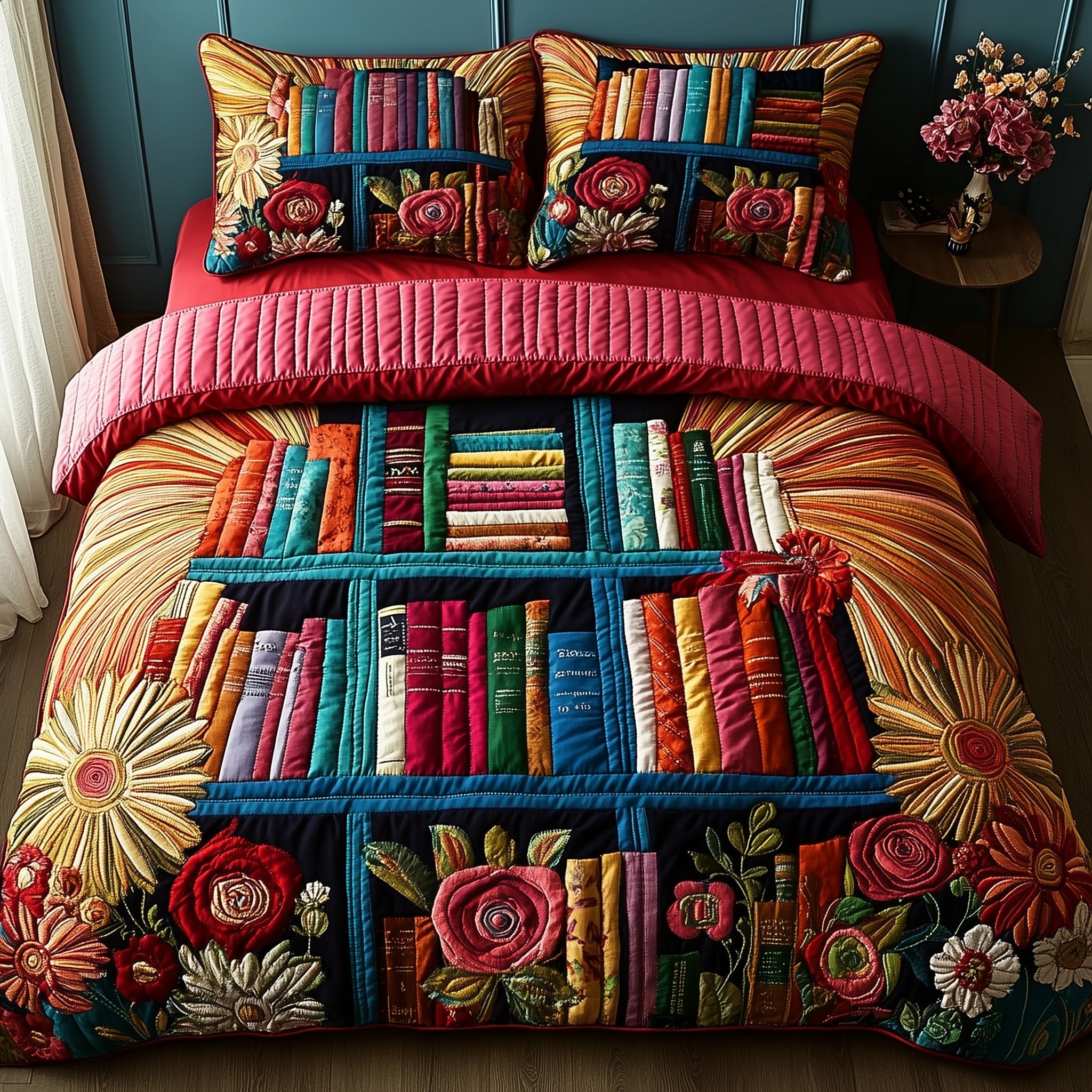 Book Haven Duvet Cover Set Trendy Merch Look