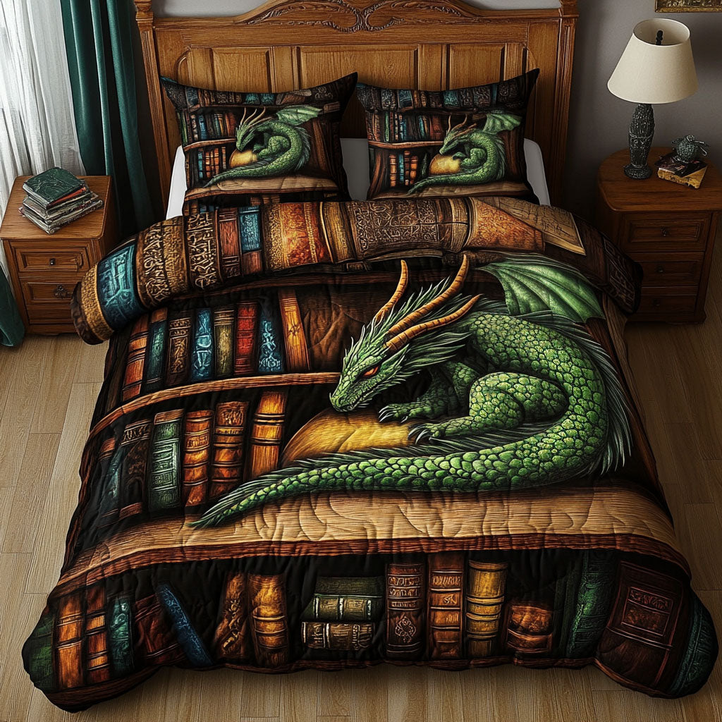 Book Hoard Keeper Quilted Bedding Set Best Bedspread Set Book Lovers Gifts Mother's Day