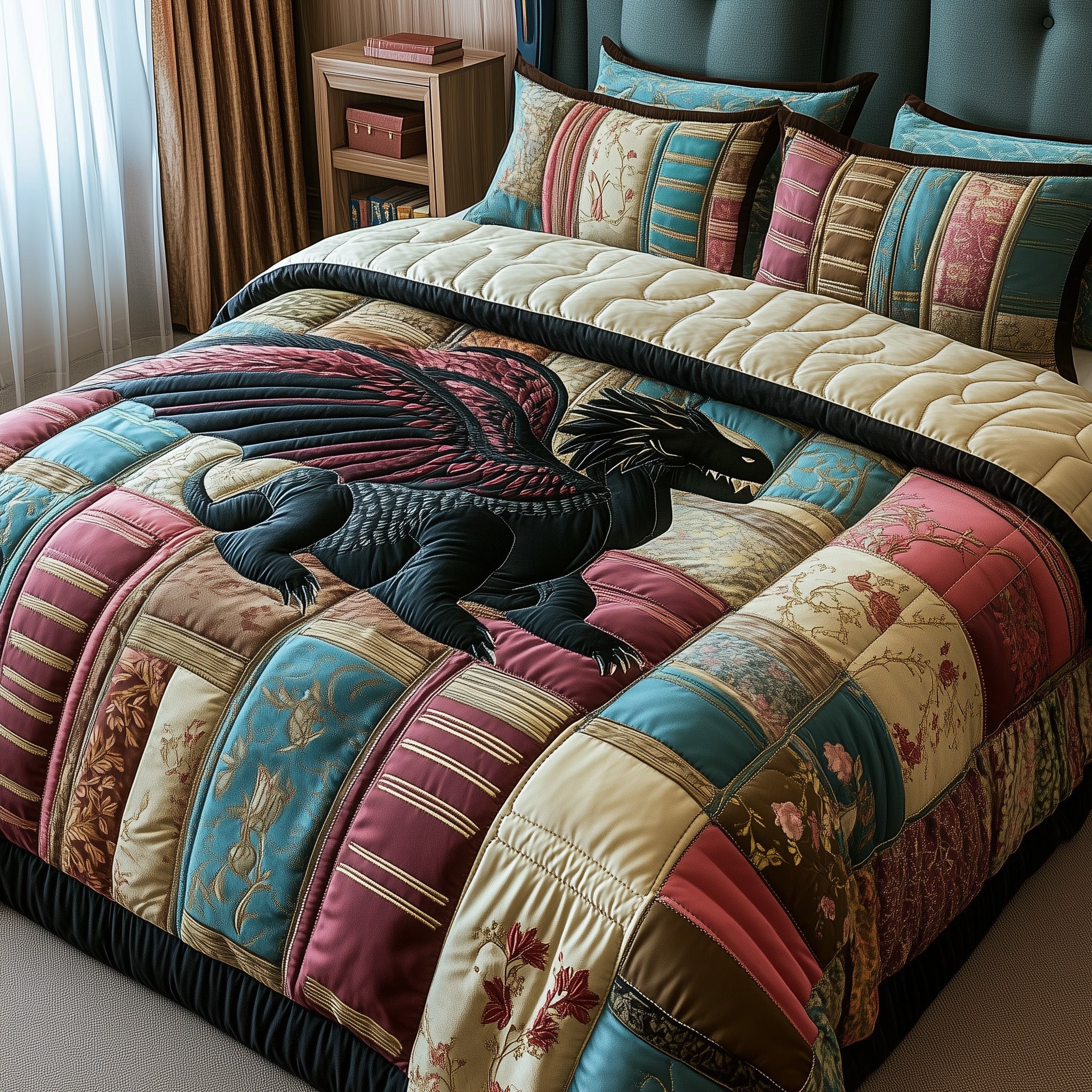 Book Nest Duvet Cover Set Lightweight Merch Design
