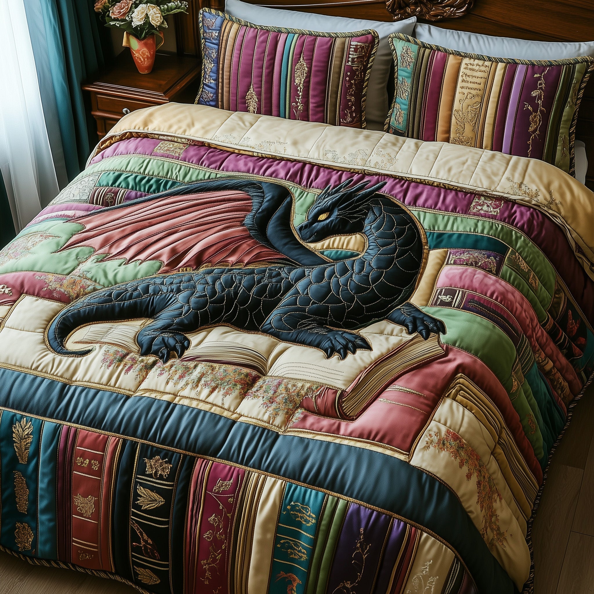 Book Nest Duvet Cover Set Modern Merch Vibe