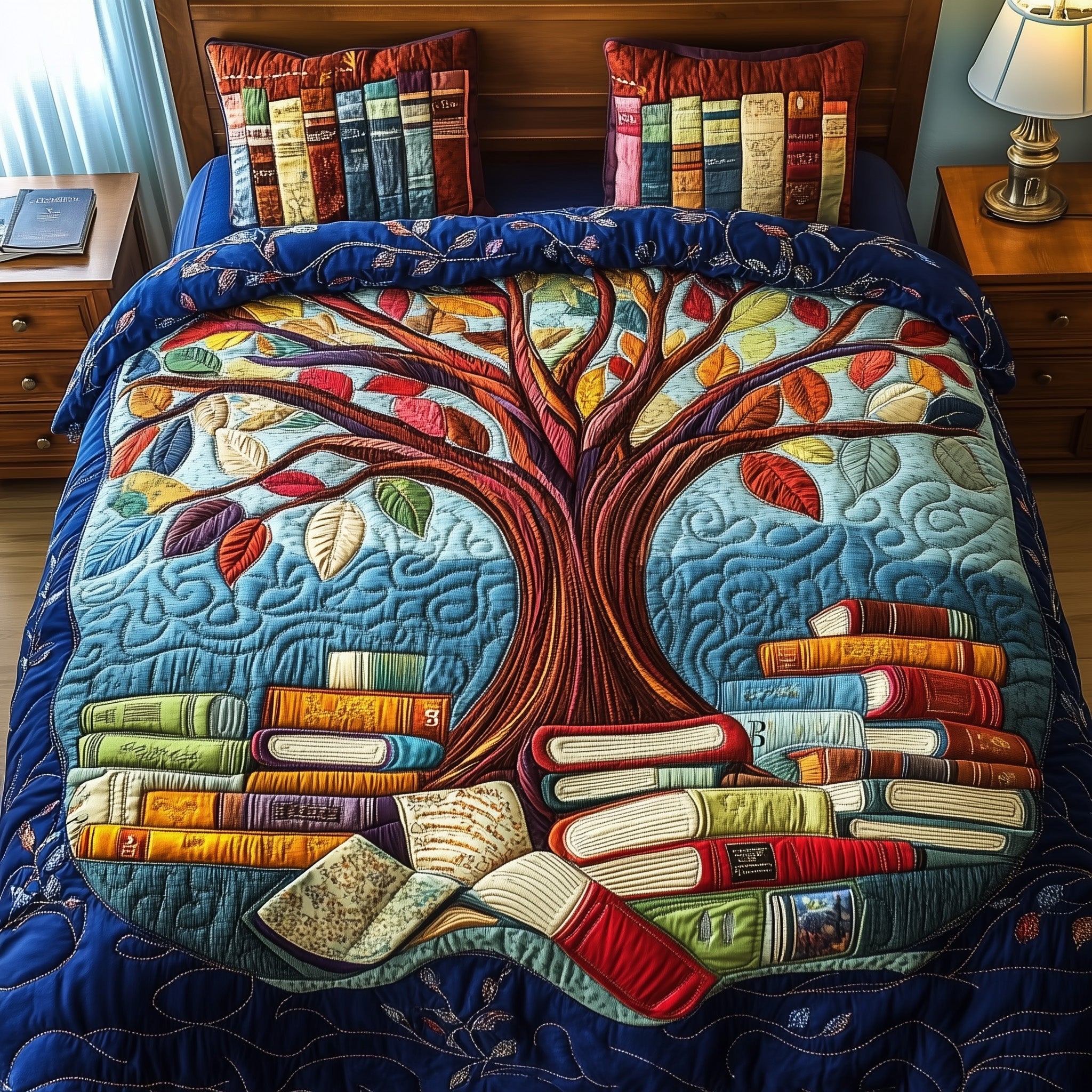 Book Quilted Bedding Set Duvet Cover Bedspread Great Book Lover Gift Ideas