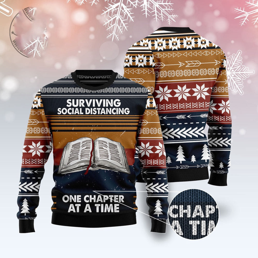 Book Retro Vintage Ugly Christmas Sweater Funny Ugly Christmas Sweater Xmas Gifts