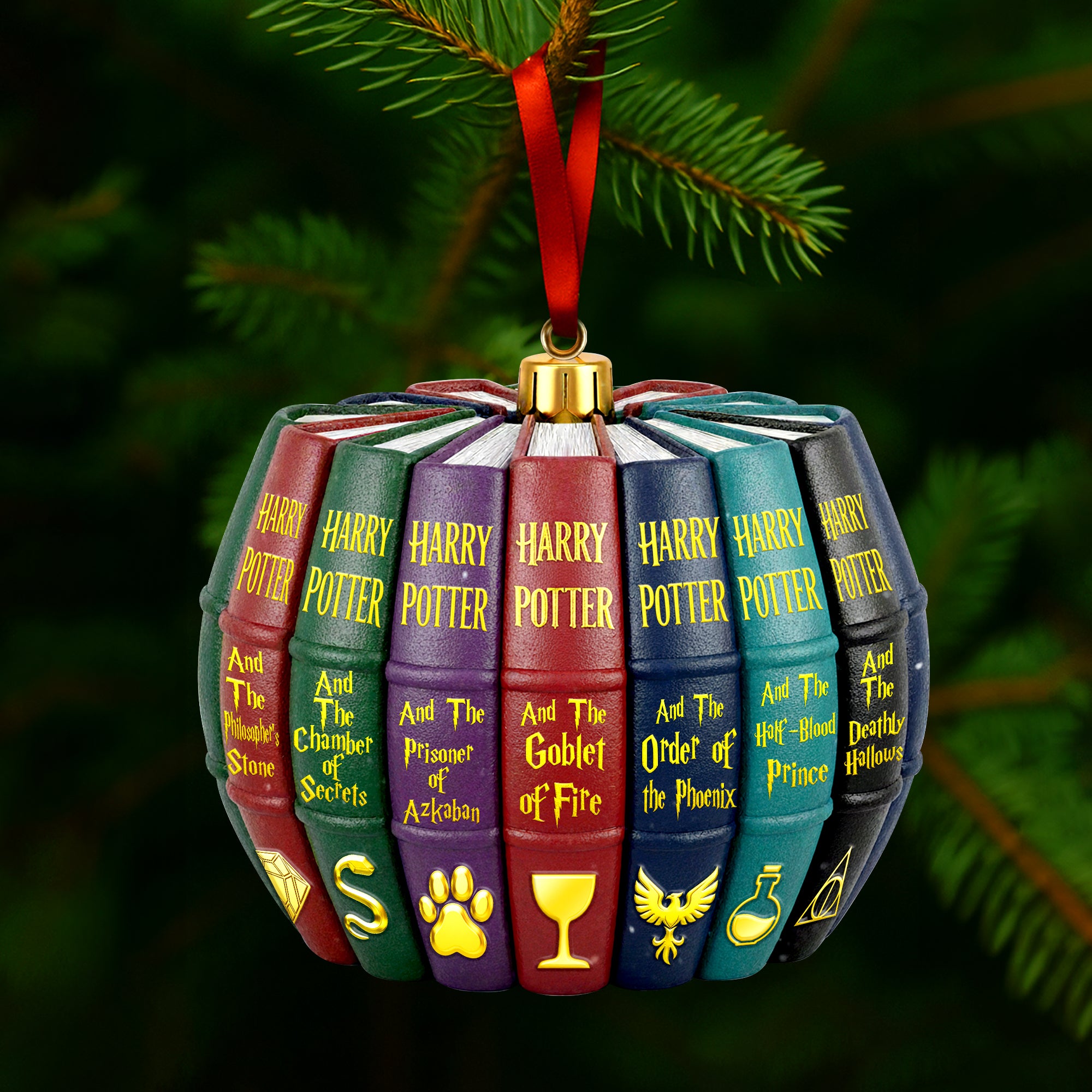 Book Series Acrylic Ornament - Christmas Gifts For Book Lover - Xmas Home Decoration Gift