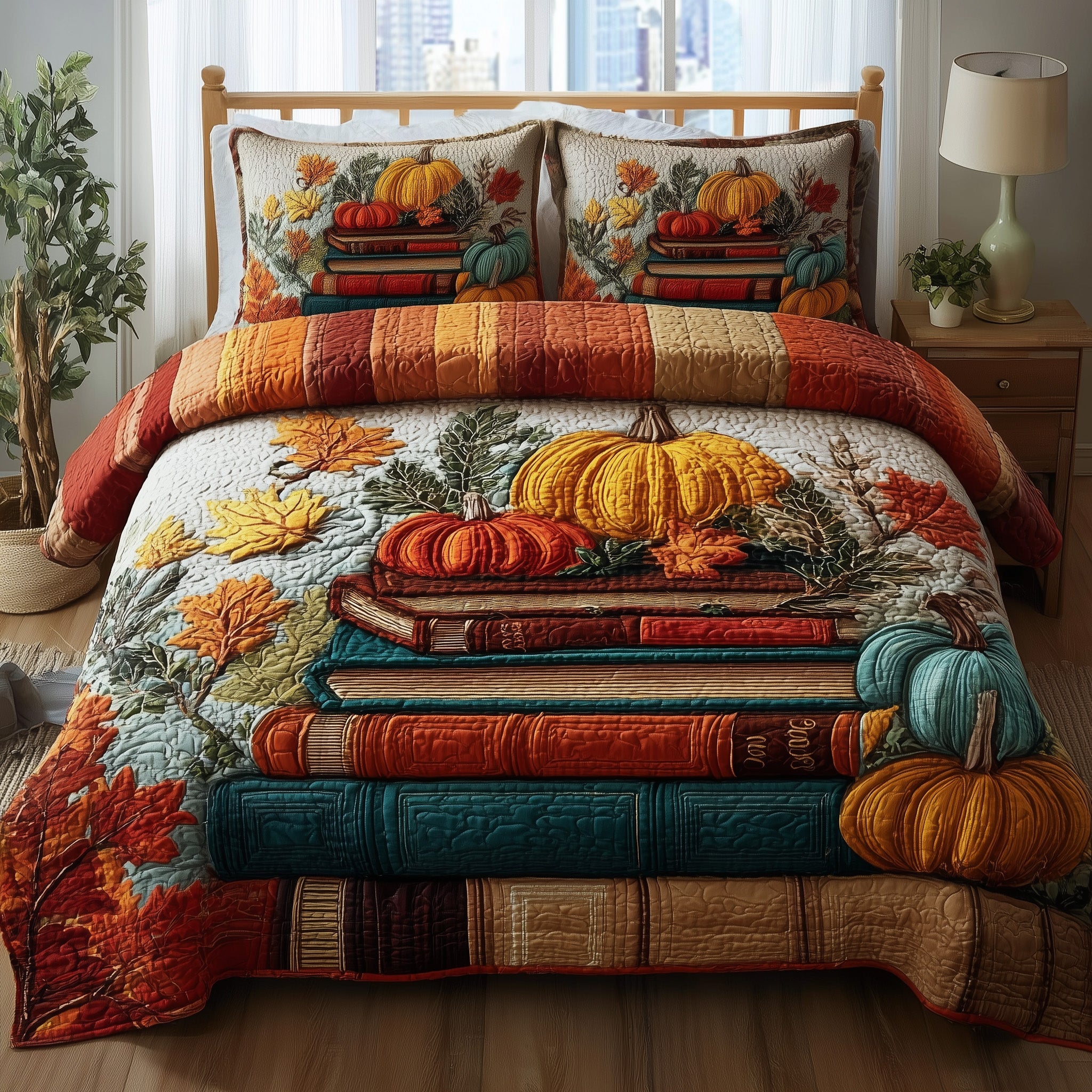 Bookish Autumn Dreams Quilted Bedding Set Refresh Your Room