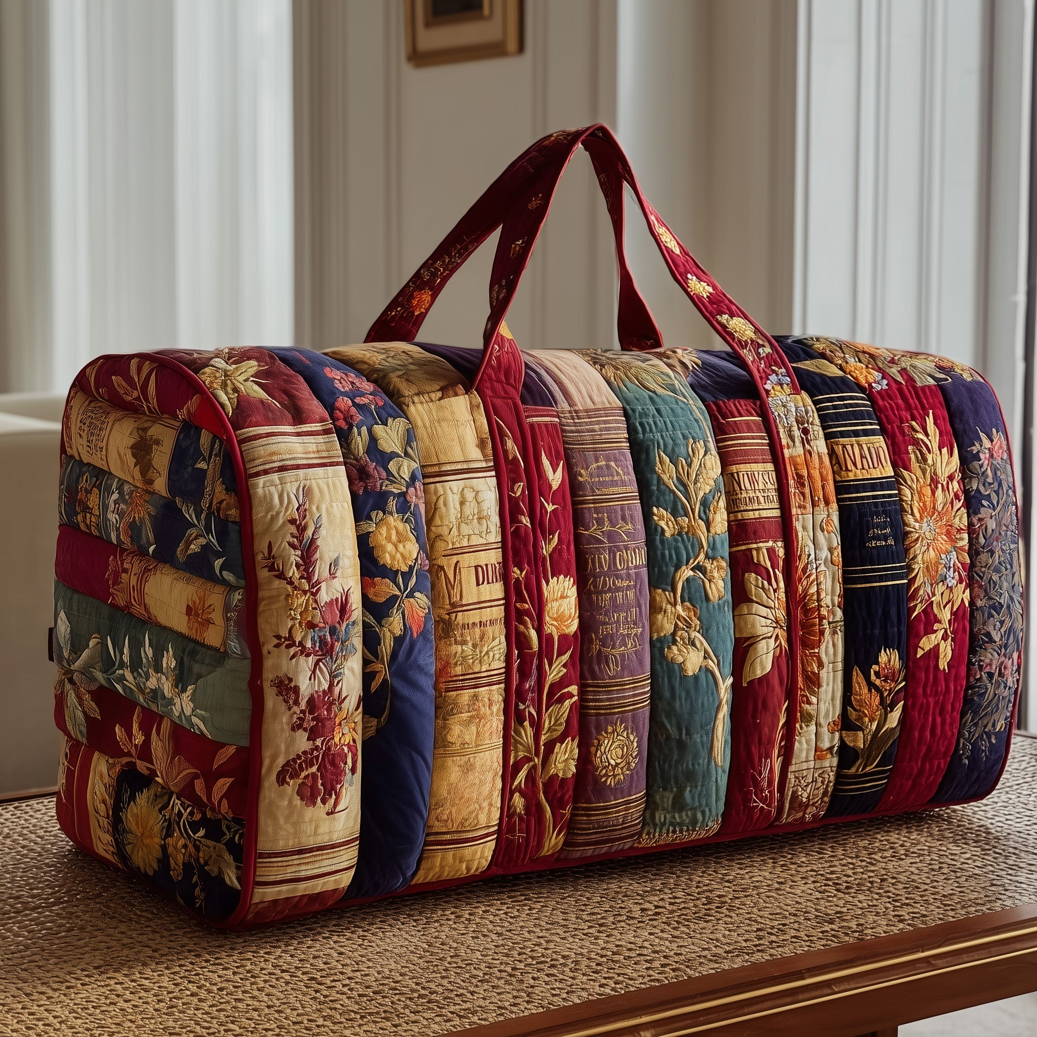 Bookish Quilted Duffle Bag Practical And Versatile