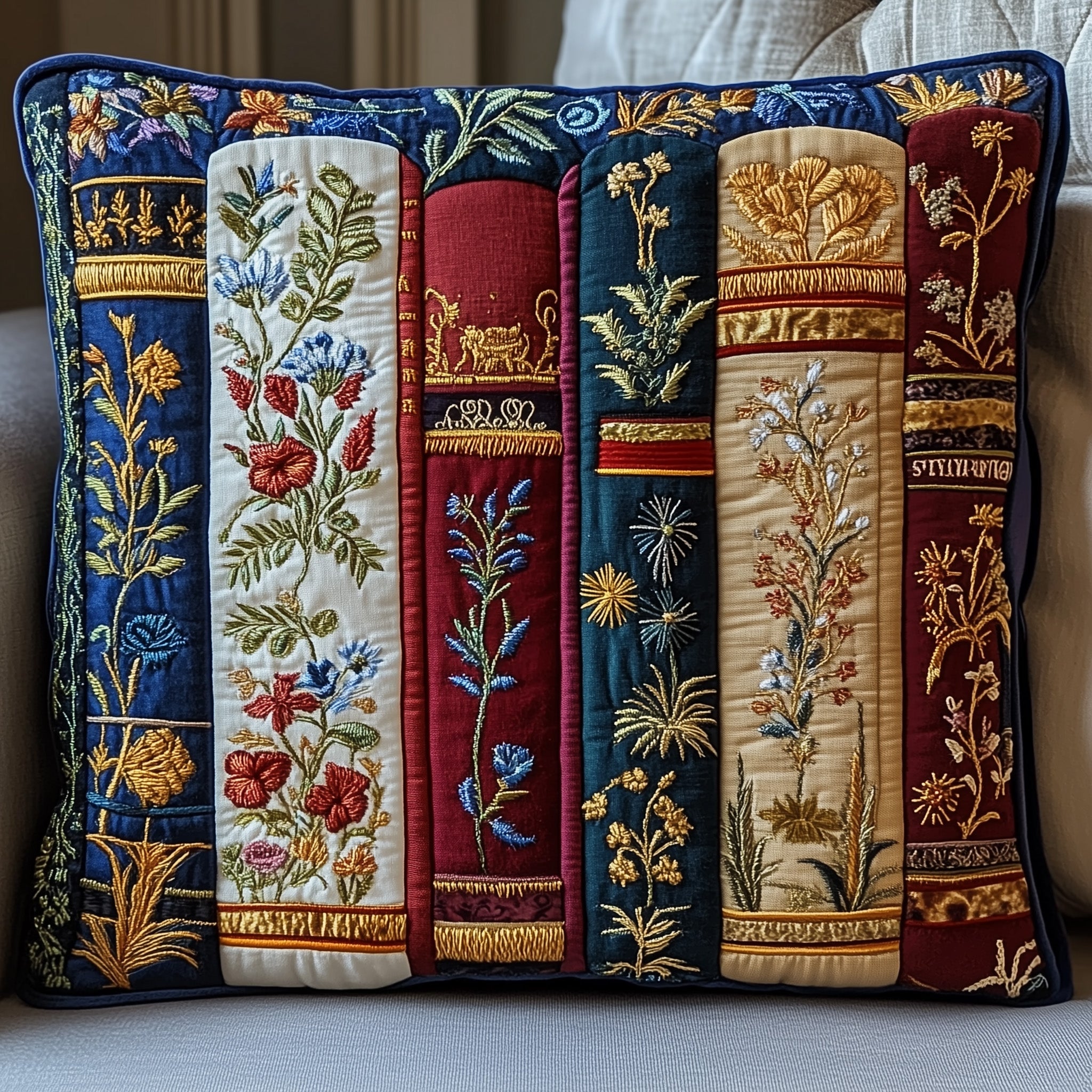 Bookish Quilted Pillow Case Gift For Kids