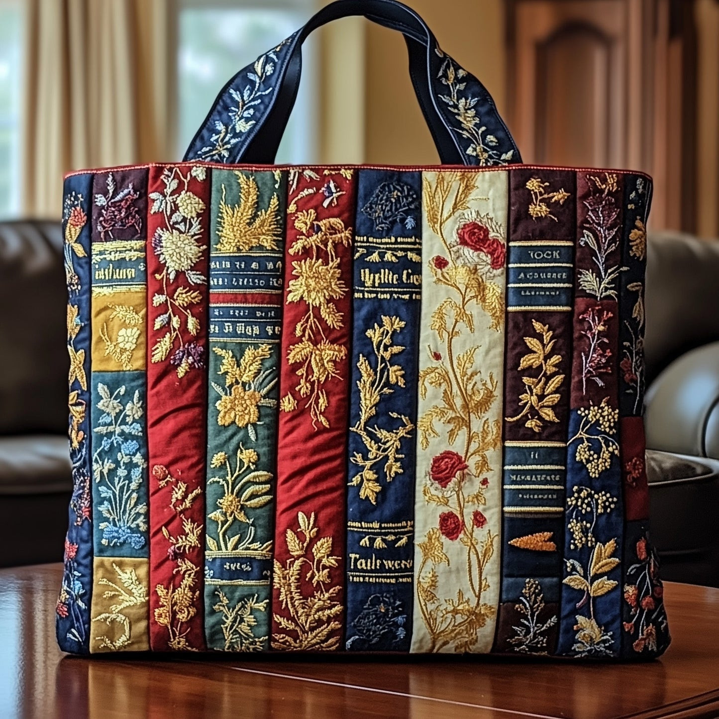 Bookish Quilted Tote Bag Gifts For Book Lovers For Women's Bookish Quilted Tote Bag Gifts For Book Lovers For Women's